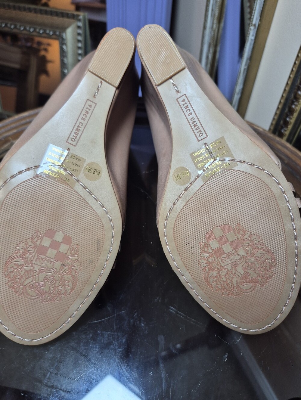 Vince Camuto "Zeppelin" Strappy Wedge Sandals - Size 9.5 - Picture 6 of 7